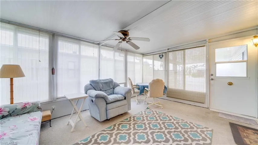 The primary bedroom is large enough for a sitting area or a home office. Wow!