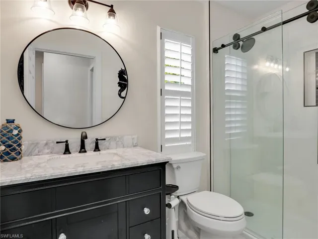 Recently remodeled guest bathroom