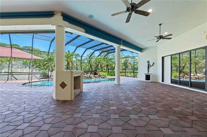 Electric Sun Shades and Gas Fireplace