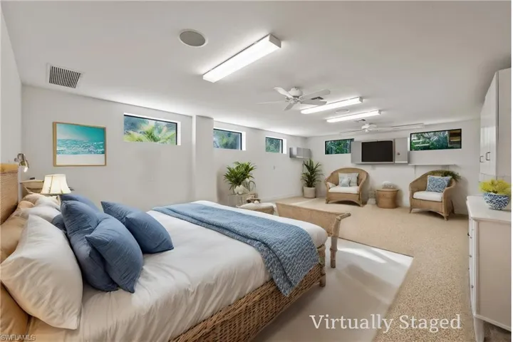 1200 sq. ft. Guest Quarters 2nd living space with tiled floors & Impact Windows w/ Virtual Staging Option #2
