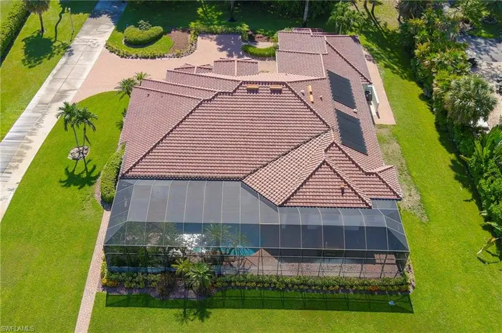 Aerial view of Rear Elevation of Main House