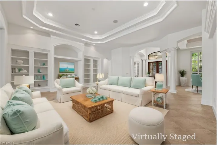 Living Room with Virtual Staging