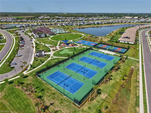 Aerial perspective of Amenities.