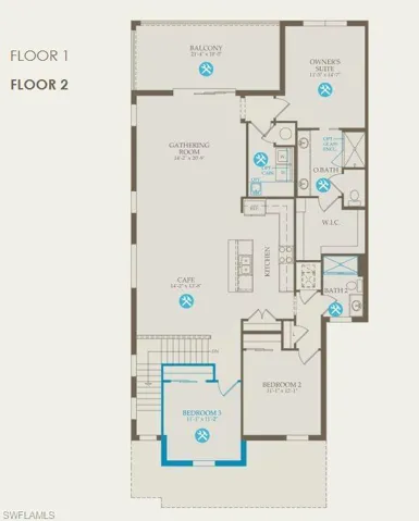2nd floor with structural options selected