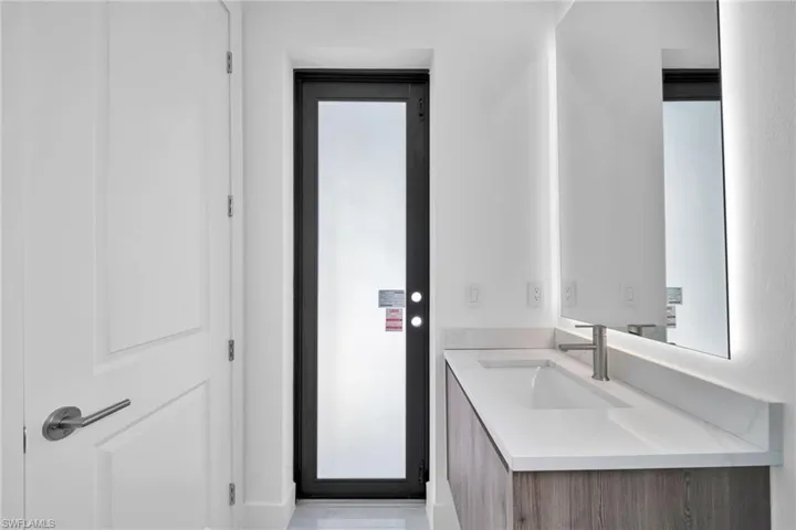 Bathroom featuring vanity