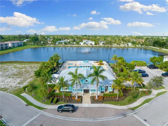 Bird's eye view of a large body of water