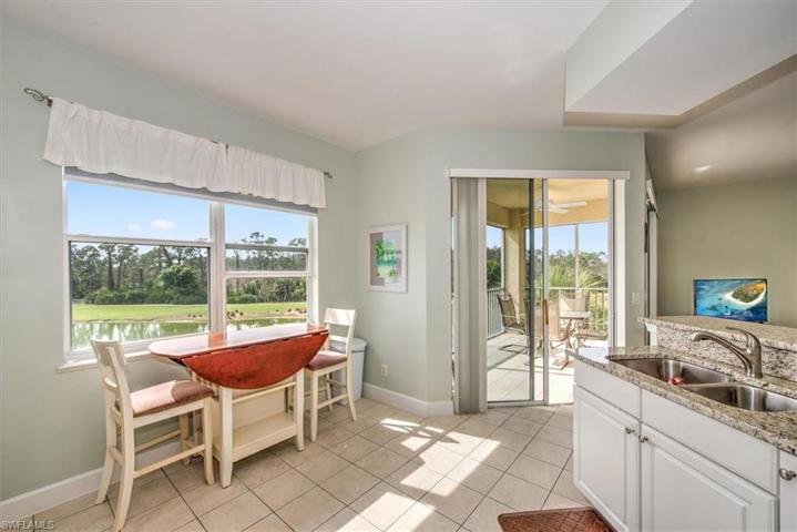 Eat-in kitchen dining area with double window!