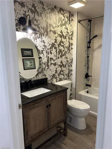 soapstone countertop and Tommy Bahama style vanity