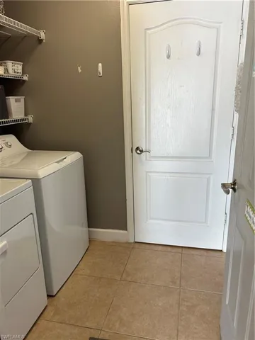 From garage, going into the house