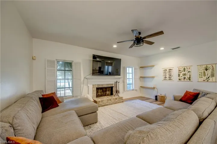 Living Room with fire place