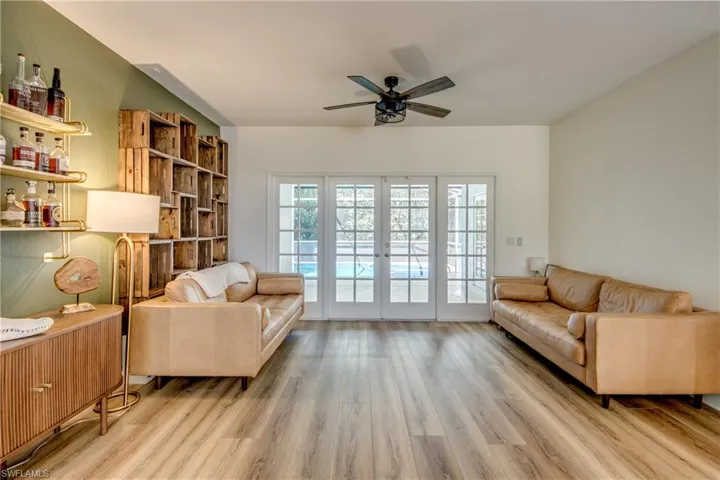 Formal Living Room with access to the pool