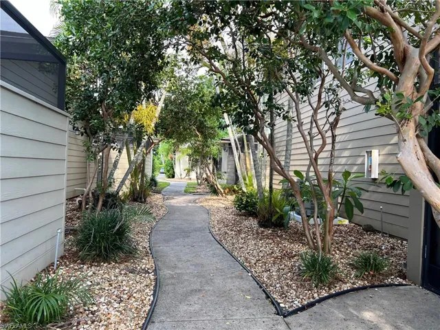 View of walk way in the community