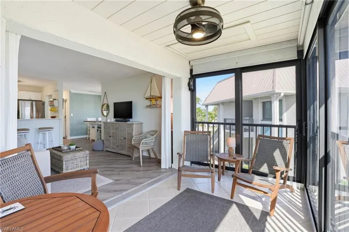 View of sunroom - impact glass