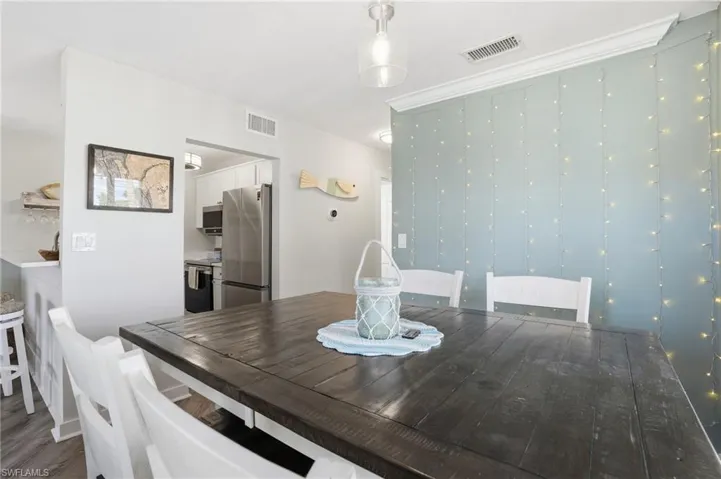 View of dining space