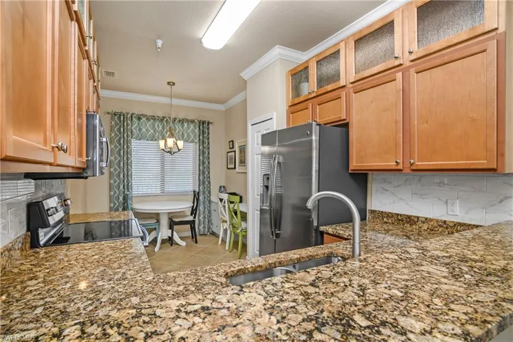Kitchen with built-in desk