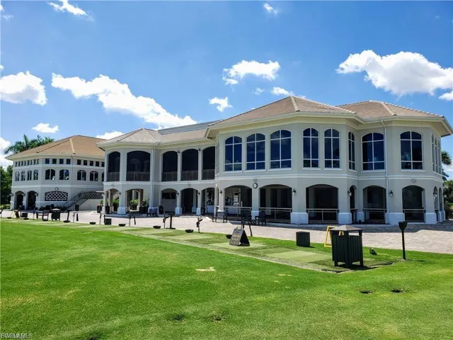 Rear view of Club House and Driving Range