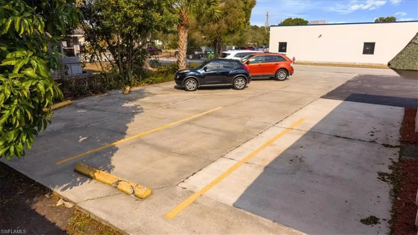 View of uncovered parking lot