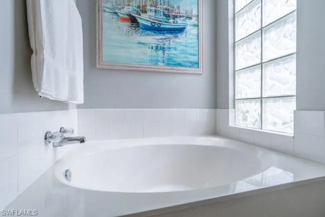 Bathroom featuring a bathing tub