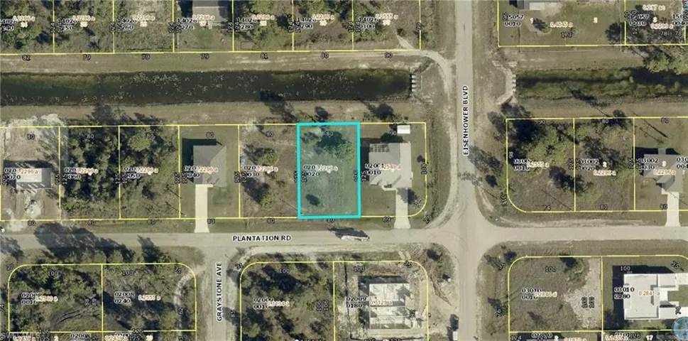 Aerial view of property's location