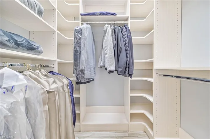 Spacious closet featuring wood-type flooring