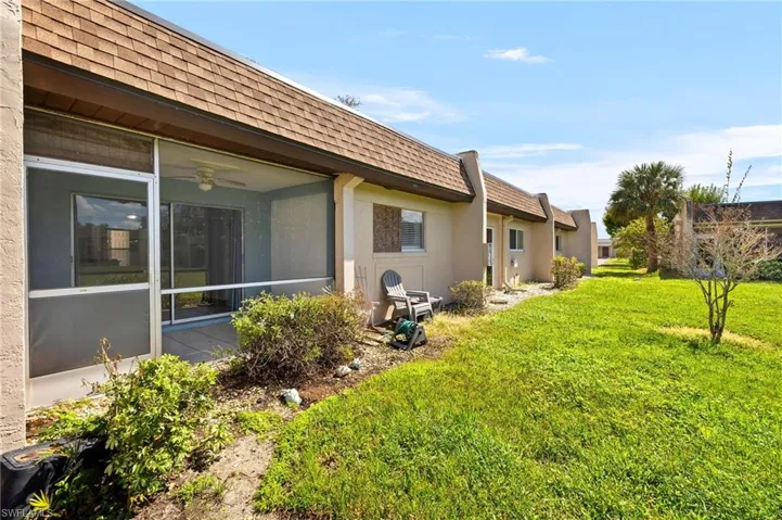 View of back yard