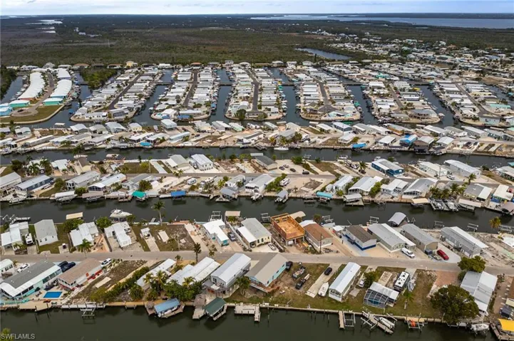 Aerial view of property's location