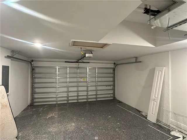 Garage with electric panel