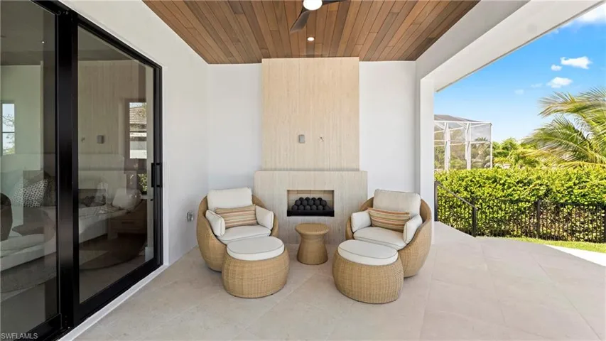 Patio with Fireplace Off Primary Suite