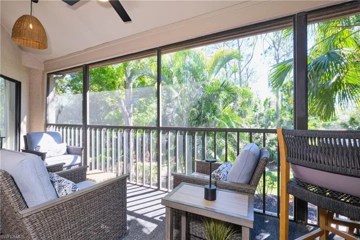 Screened lanai with very private preserve views.