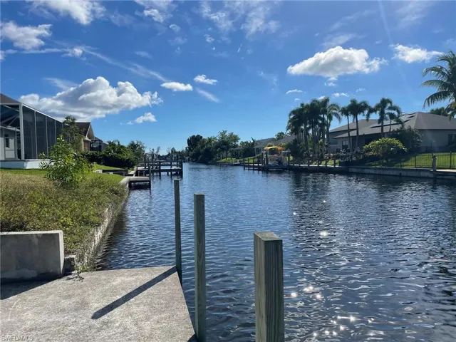 Dock with a water view