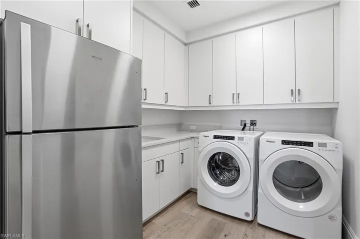 Laundry Room with Full-Size Fridge/Freezer