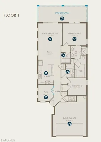 Floorplan with structural options