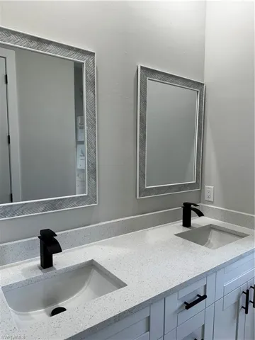 Bathroom featuring vanity
