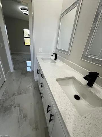Bathroom featuring vanity