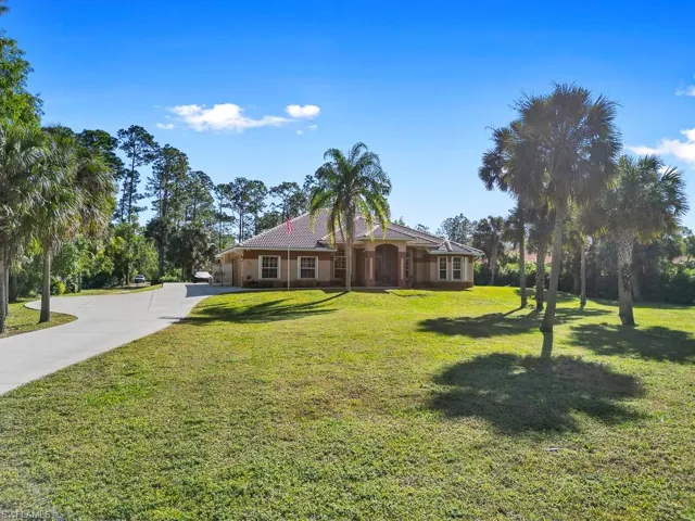 Look at this beautiful front yard! Electric gate greets you!