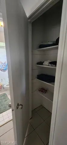 View of closet