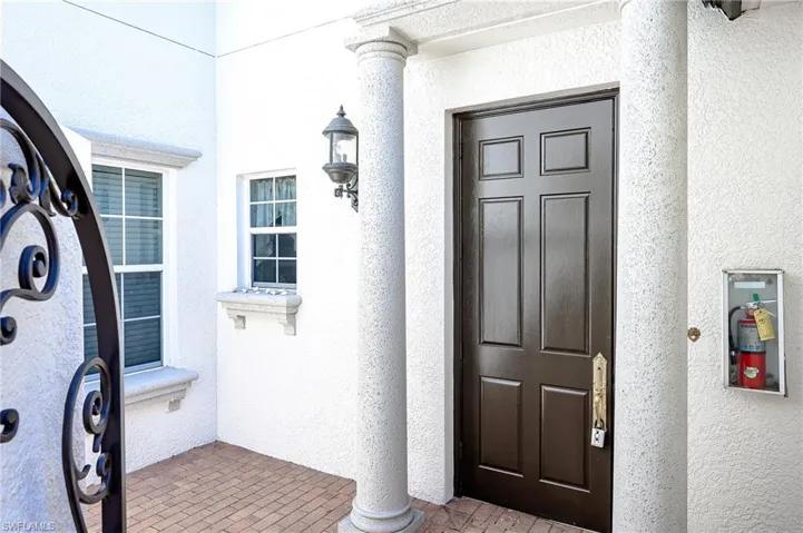 Your Private courtyard and impressive entry