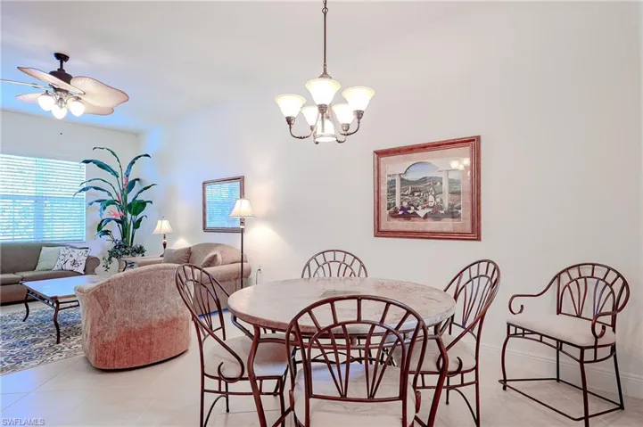 Kitchen dining opens to the Family Room
