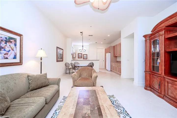 Long View Family Room looking towards the kitchen