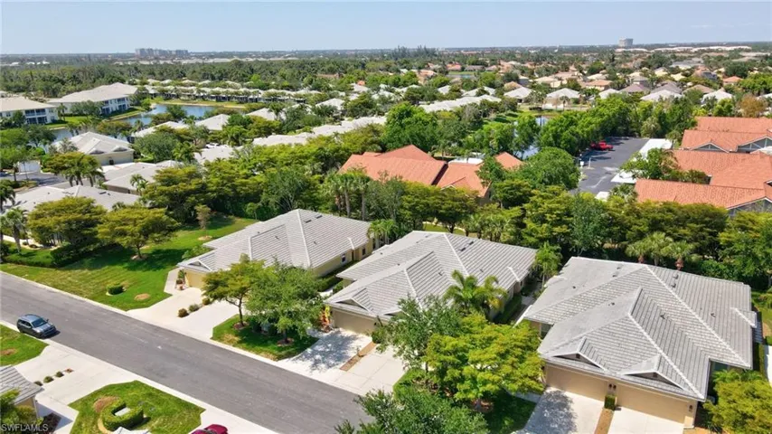 Drone / aerial view with a residential view
