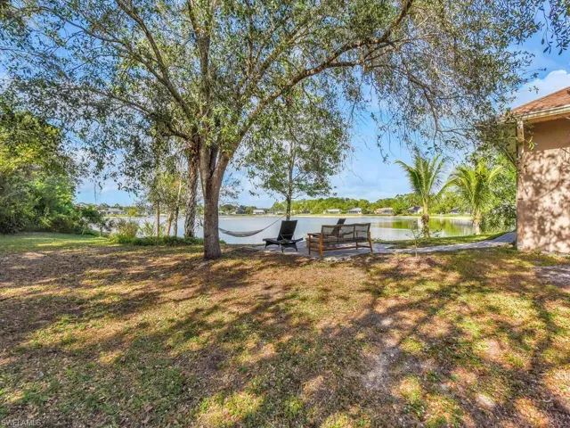 View of yard featuring a water view
