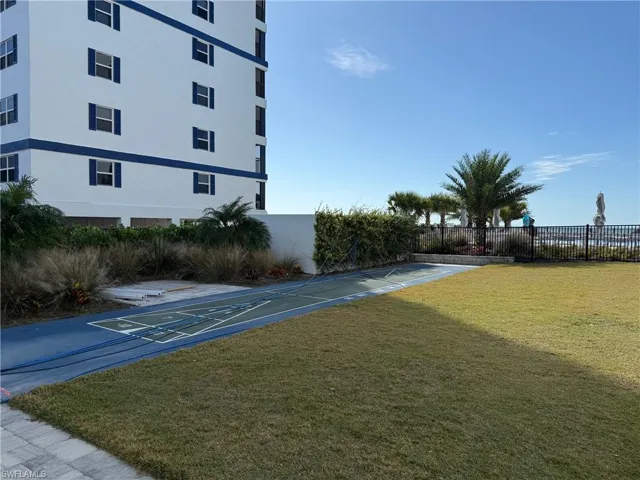 View of community with shuffleboard
