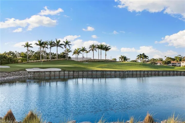 Water view featuring view of golf course