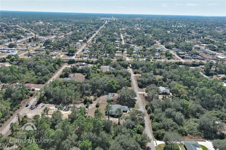 Aerial overview of property's location