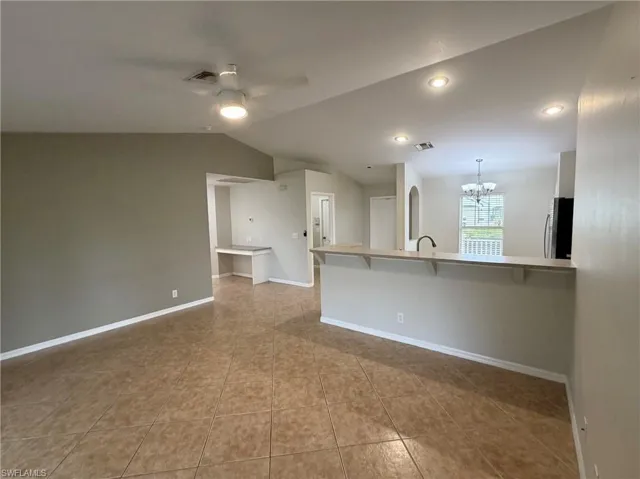 Vaulted Living Space