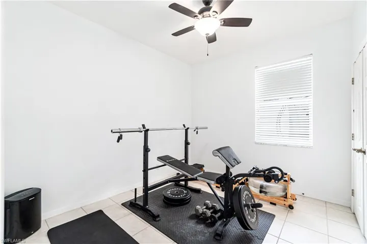 Bedroom (Currently used as exercise room)