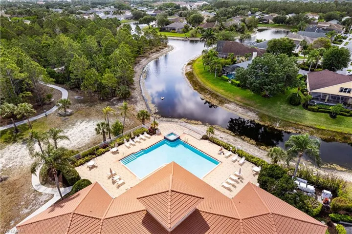 Fantastic amenities including a clubhouse with resort-style pool overlooking a lake, state-of-the-art fitness center, playground, basketball courts, tennis, pickleball & walking/biking trails meandering through scenic preserve.