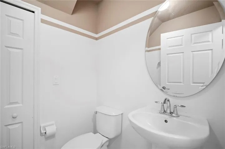 Bathroom with toilet and a sink