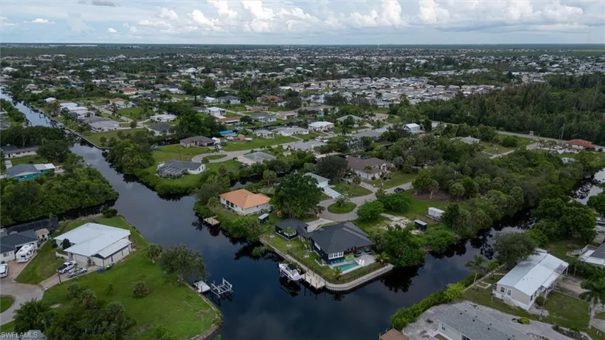 Canal-front property with private boat dock and direct water access