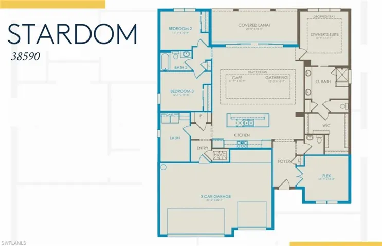 Stardom floorplan with structional options